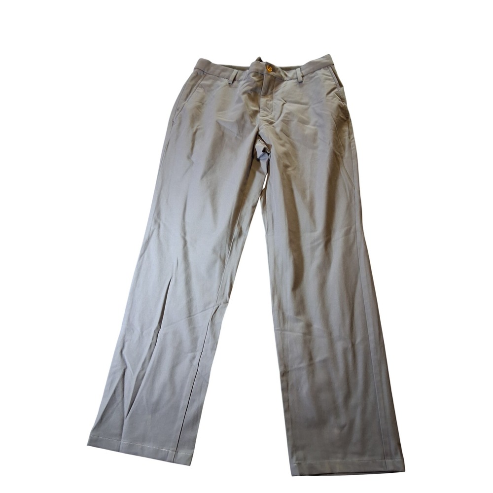 Jos. A. Bank Traveler Chino Pants Mens 33x32 Tailored Fit Blue Gray Cotton Blend